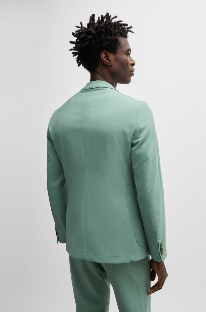 BOSS Blazers Slim Fit in Wool Mix - P-HANRY-MDL-WG-243 10251187 01-50521547- Concorde Fashion#color_green-373