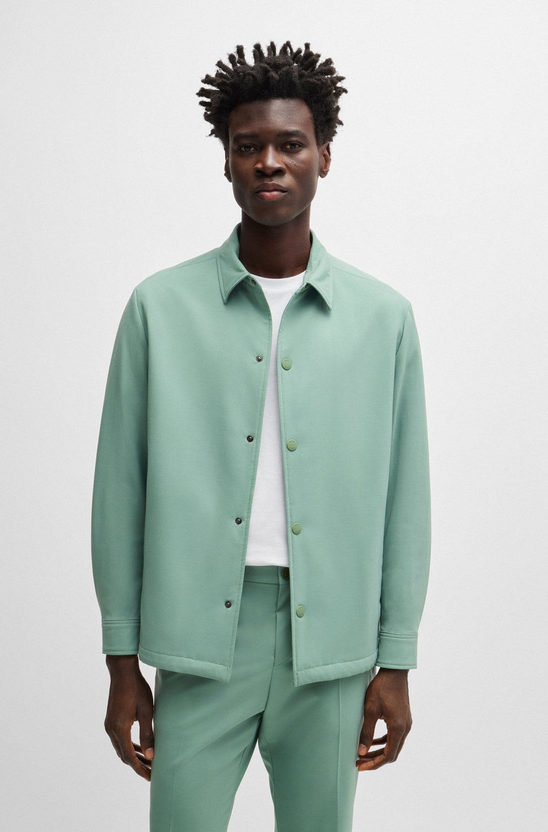 BOSS Blazers Relaxed Fit in Wool Mix - P-CARPER-COACH-P-243 10251187 01-50521571- Concorde Fashion#color_green-373