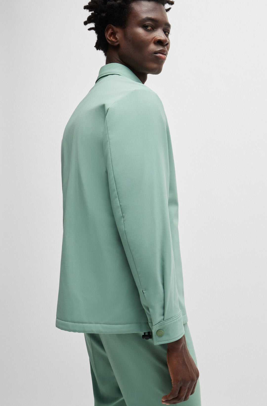 BOSS Blazers Relaxed Fit in Wool Mix - P-CARPER-COACH-P-243 10251187 01-50521571- Concorde Fashion#color_green-373