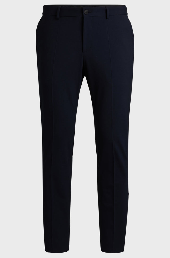 BOSS Trousers Modern Fit in Wool Mix - P-GENIUS-CW-WG-243 10251187 01-50521573- Concorde Fashion#color_navy-402