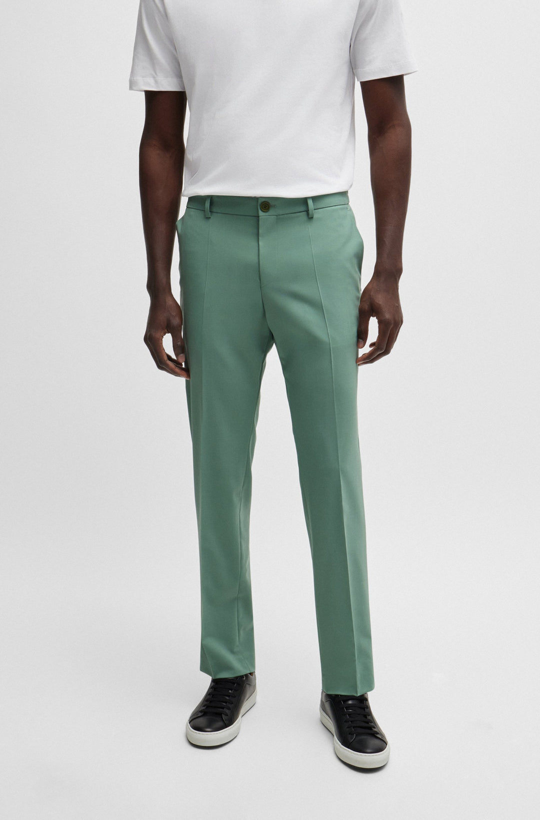 BOSS Trousers Modern Fit in Wool Mix - P-GENIUS-CW-WG-243 10251187 01-50521573- Concorde Fashion#color_green-373