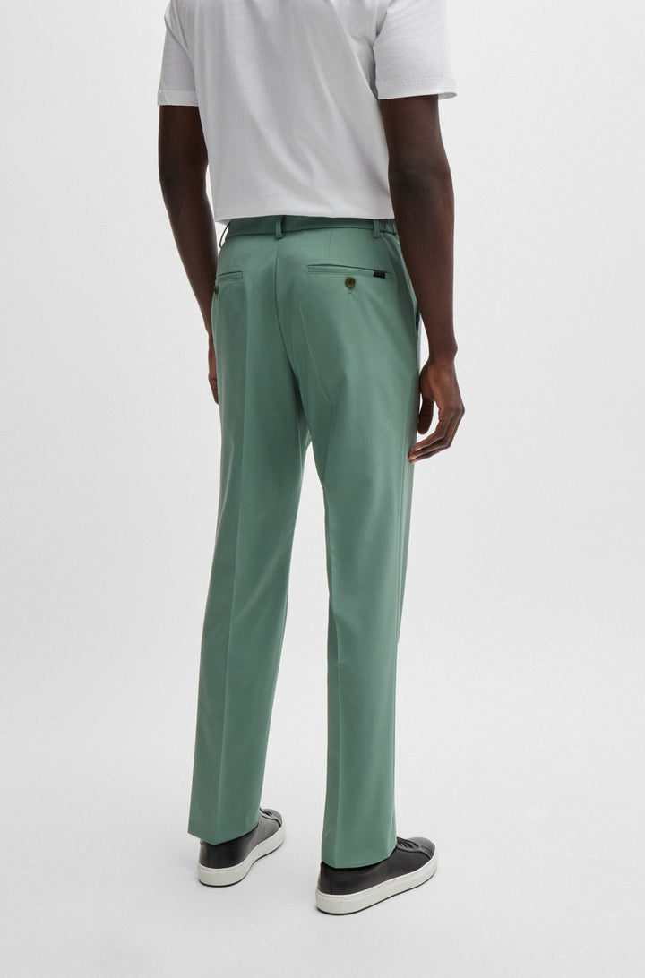 BOSS Trousers Modern Fit in Wool Mix - P-GENIUS-CW-WG-243 10251187 01-50521573- Concorde Fashion#color_green-373