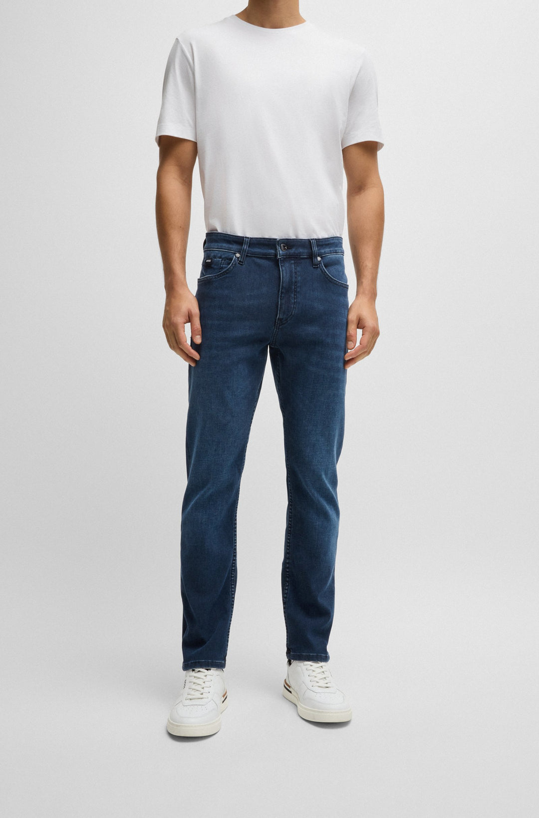 BOSS Jeans Slim Fit in Cotton Mix - P-DELAWARE 10251320 01-50527044- Concorde Fashion#color_navy-411
