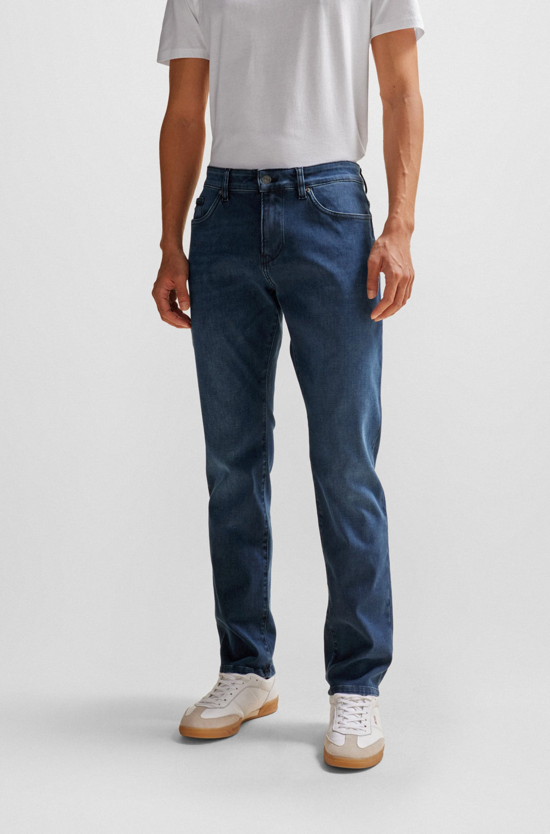 BOSS Slim Fit Jeans in Cotton Mix - P-DELAWARE 3-1 10251320 03-50508121- Concorde Fashion#color_blue-421