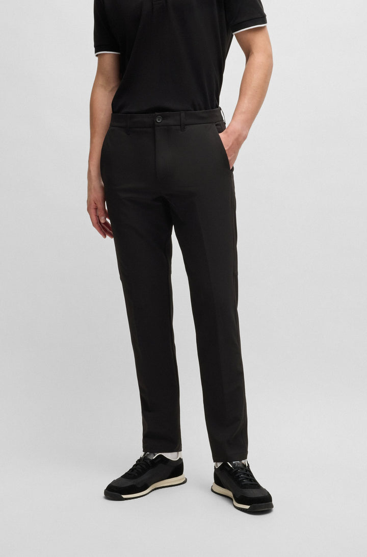 BOSS Trousers Regular Fit in Polyester Mix - T_COMMUTER-REG 10251562 01-50495487- Concorde Fashion#color_black-001