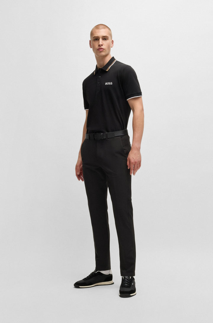 BOSS Trousers Regular Fit in Polyester Mix - T_COMMUTER-REG 10251562 01-50495487- Concorde Fashion#color_black-001