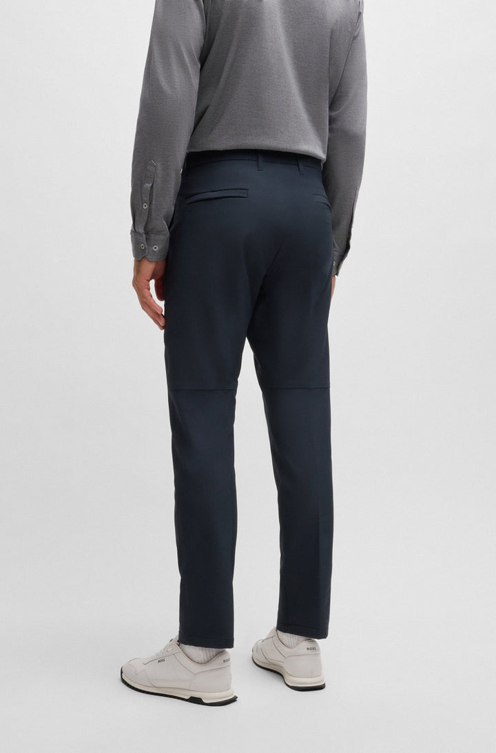 BOSS Trousers Regular Fit in Polyester Mix - T_COMMUTER-REG 10251562 01-50495487- Concorde Fashion#color_navy-402