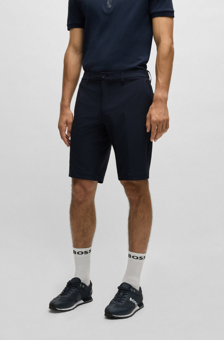 BOSS Shorts Slim Fit in Polyester Mix - S_COMMUTER 10251562 01-50504392- Concorde Fashion#color_navy-402
