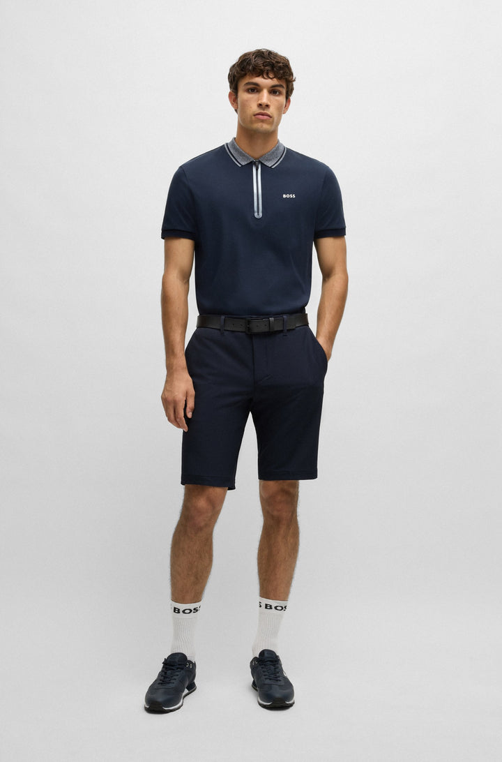 BOSS Shorts Slim Fit in Polyester Mix - S_COMMUTER 10251562 01-50504392- Concorde Fashion#color_navy-402