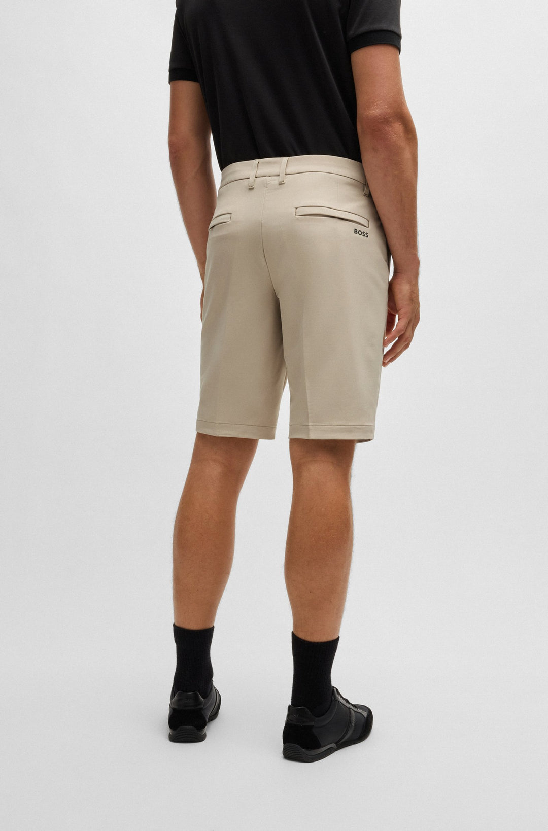 BOSS Shorts Slim Fit in Polyester Mix - S_COMMUTER 10251562 01-50504392- Concorde Fashion#color_beige-269