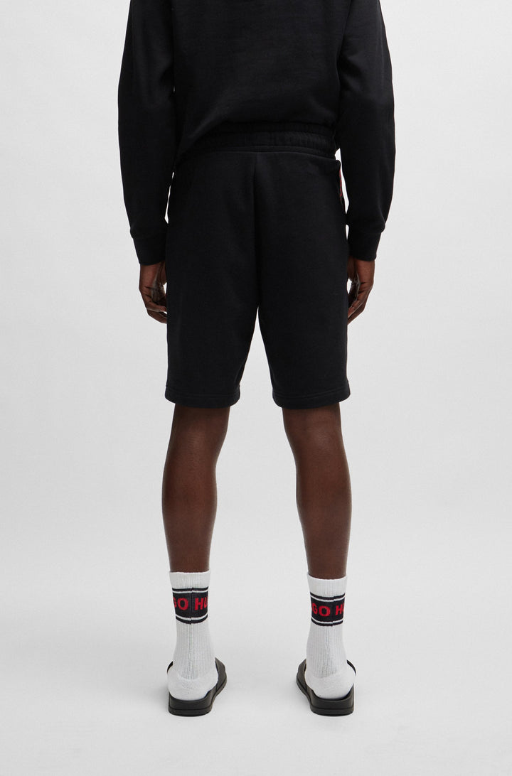 HUGO RED  Shorts in Cotton - SPORTY LOGO SHORTS 10251705 01-50496996- Concorde Fashion#color_black-001