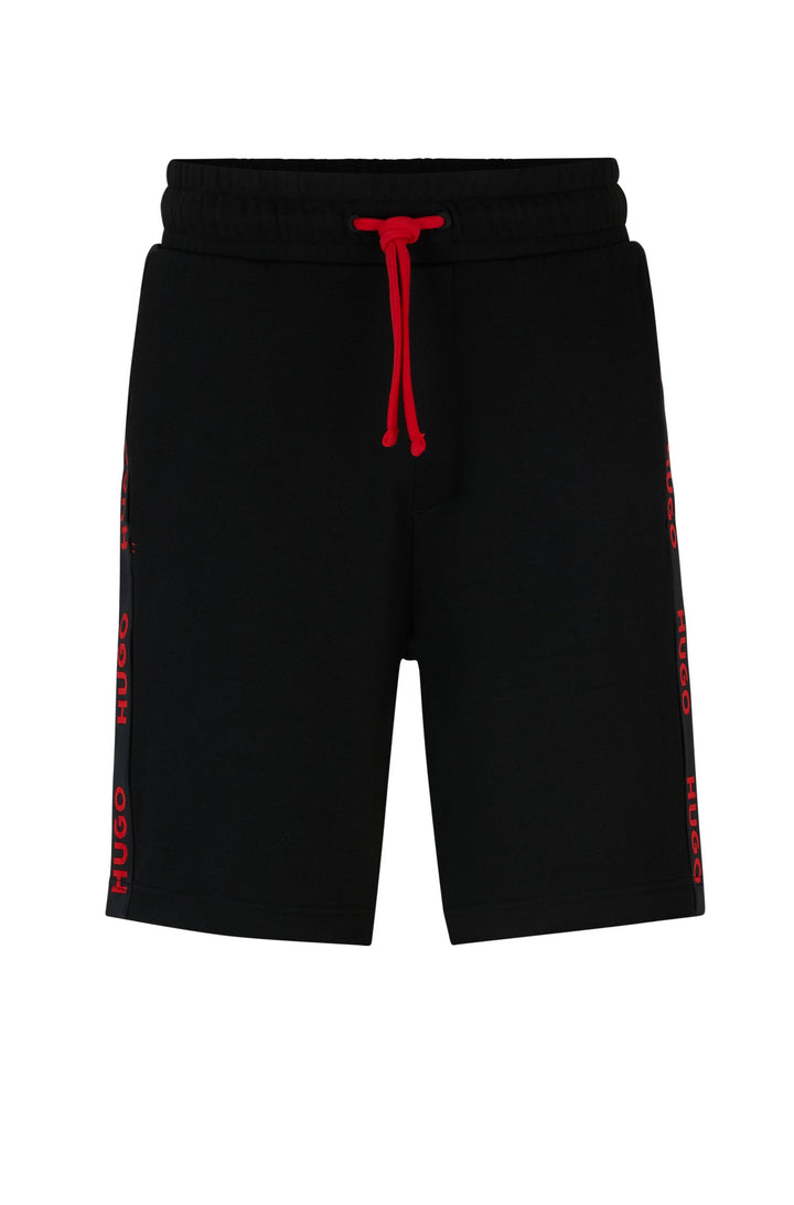 HUGO RED  Shorts in Cotton - SPORTY LOGO SHORTS 10251705 01-50496996- Concorde Fashion#color_black-001
