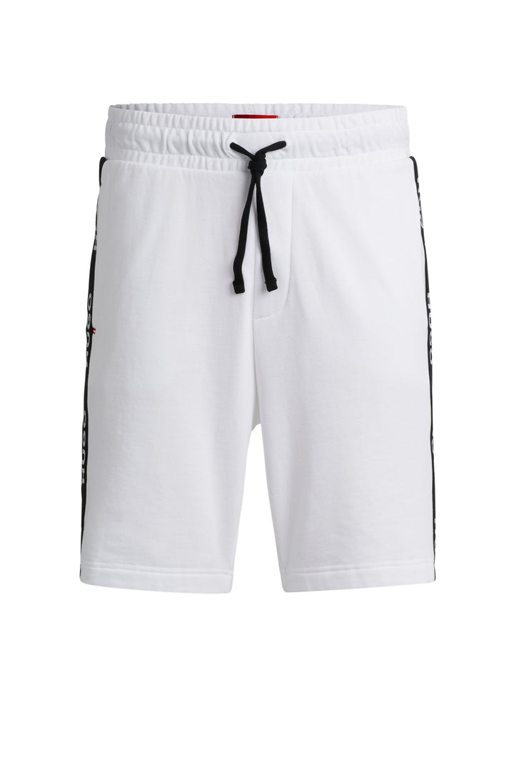 HUGO RED  Shorts in Cotton - SPORTY LOGO SHORTS 10251705 01-50496996- Concorde Fashion#color_white-100