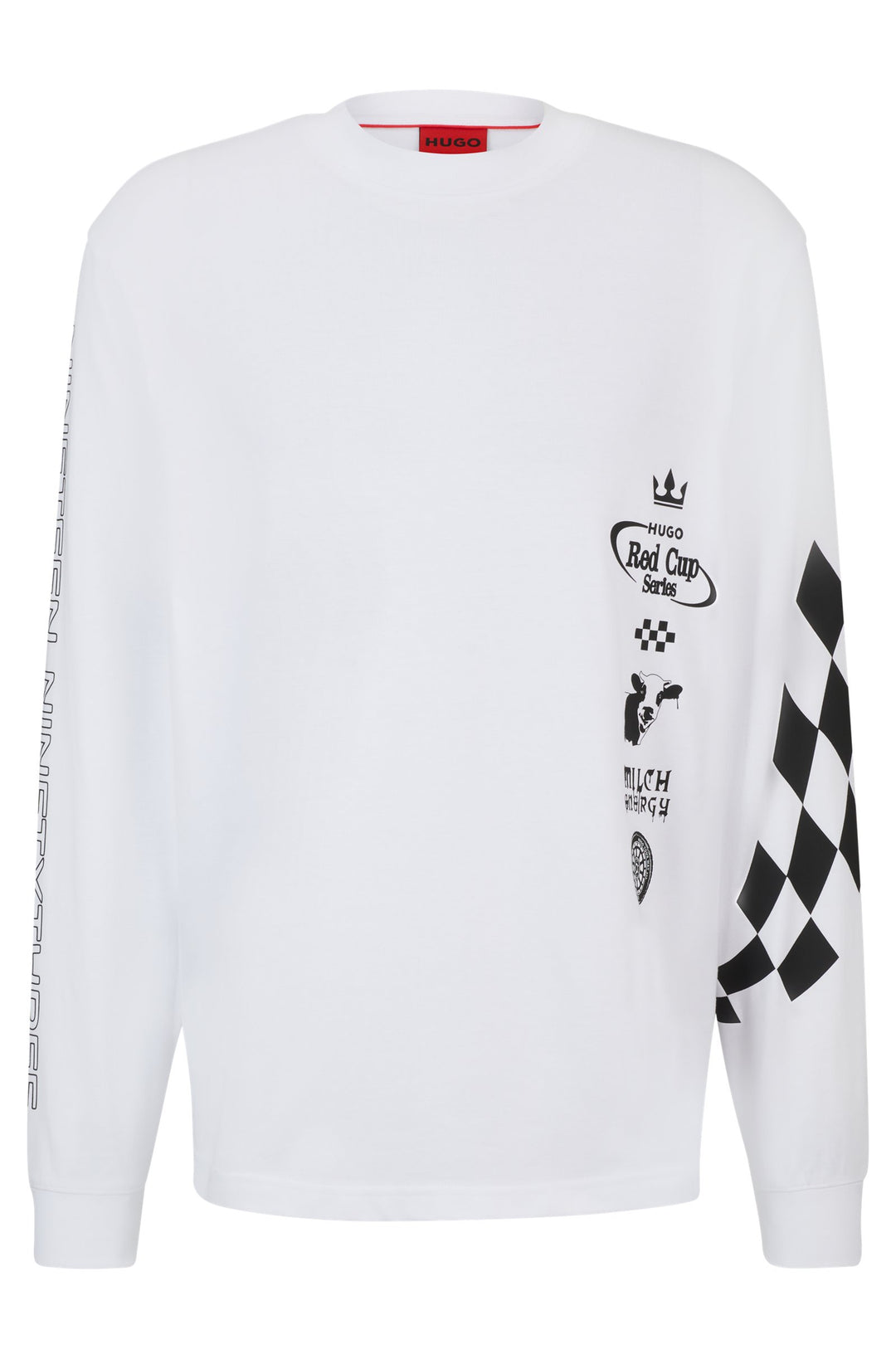HUGO Relaxed Fit T-Shirts in Cotton - DASINO 10251762 01-50511045- Concorde Fashion#color_white-100