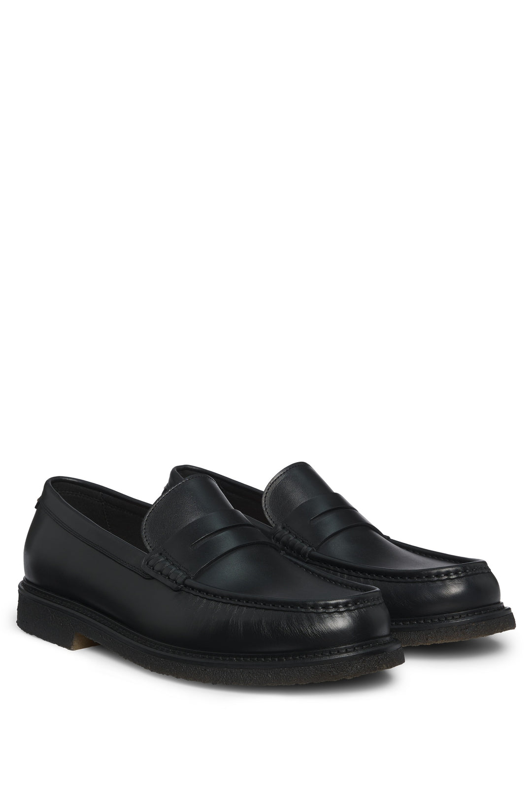 BOSS Casual Shoes  in Leather - KOPE_MOCC_LT 10251919 01-50536230- Concorde Fashion#color_black-001