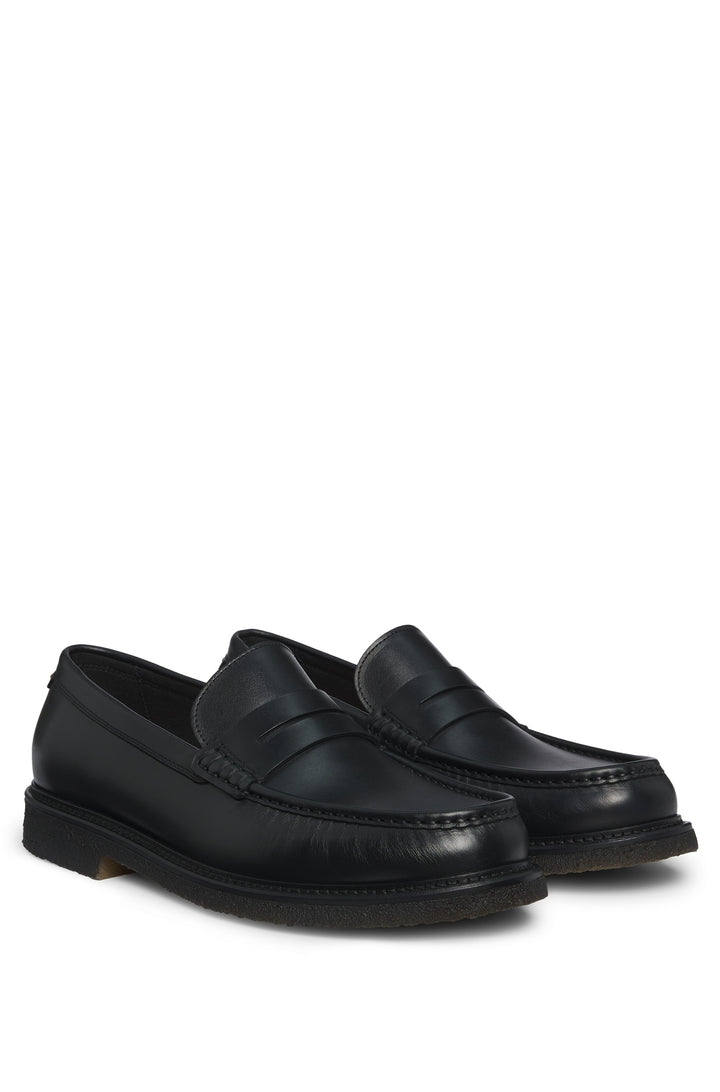BOSS Casual Shoes  in Leather - KOPE_MOCC_LT 10251919 01-50536230- Concorde Fashion#color_black-001