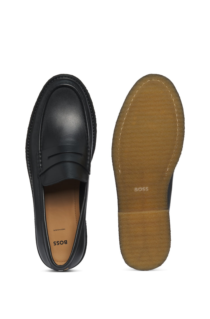 BOSS Casual Shoes  in Leather - KOPE_MOCC_LT 10251919 01-50536230- Concorde Fashion#color_black-001
