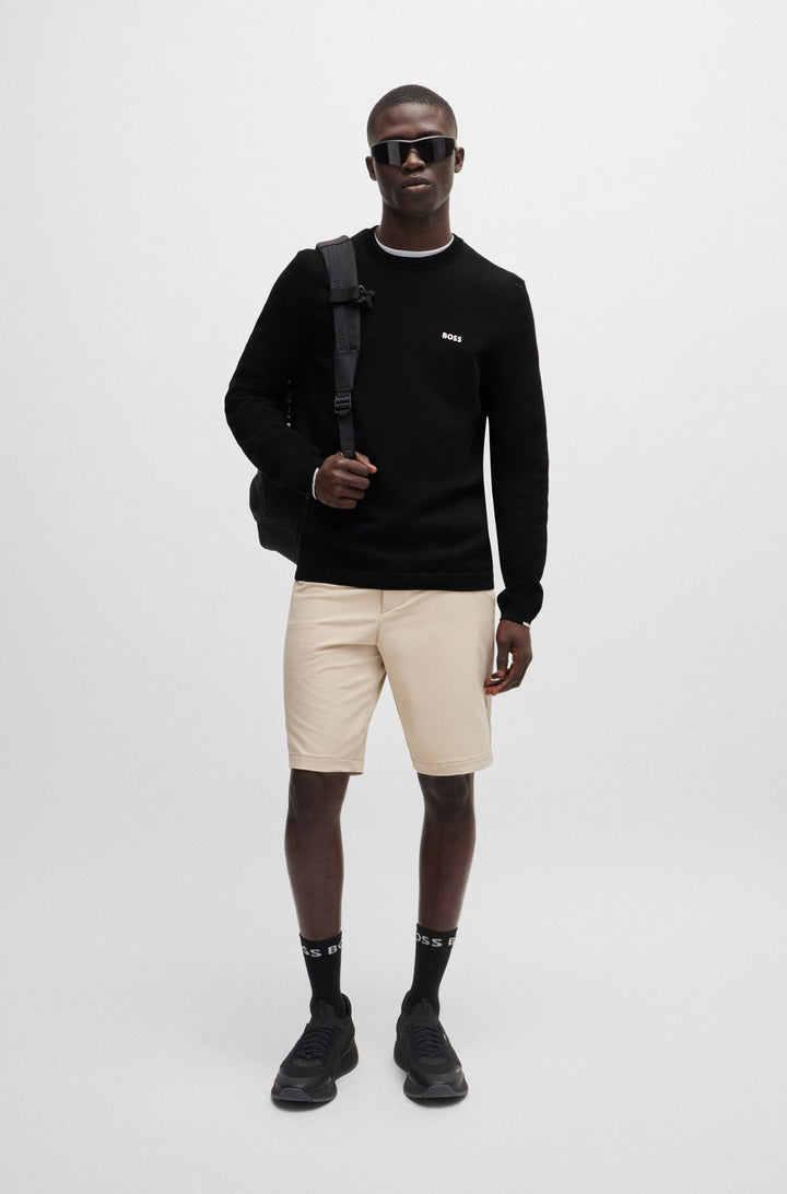 BOSS Sweaters Regular Fit in Cotton Mix - EVER-X_CN 10252215 01-50498539- Concorde Fashion#color_black-001