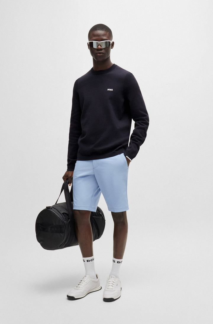 BOSS Sweaters Regular Fit in Cotton Mix - EVER-X_CN 10252215 01-50498539- Concorde Fashion#color_navy-402