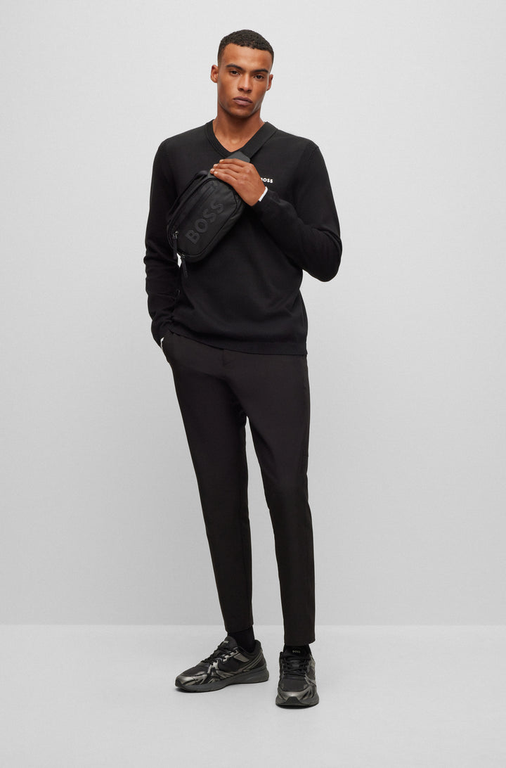 BOSS Sweaters Regular Fit in Cotton Mix - EVER-X_VN 10252216 01-50498538- Concorde Fashion#color_black-001