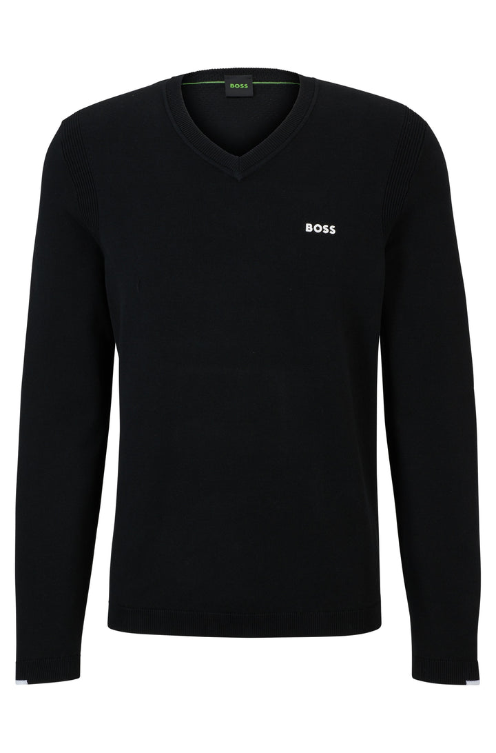 BOSS Sweaters Regular Fit in Cotton Mix - EVER-X_VN 10252216 01-50498538- Concorde Fashion#color_black-001
