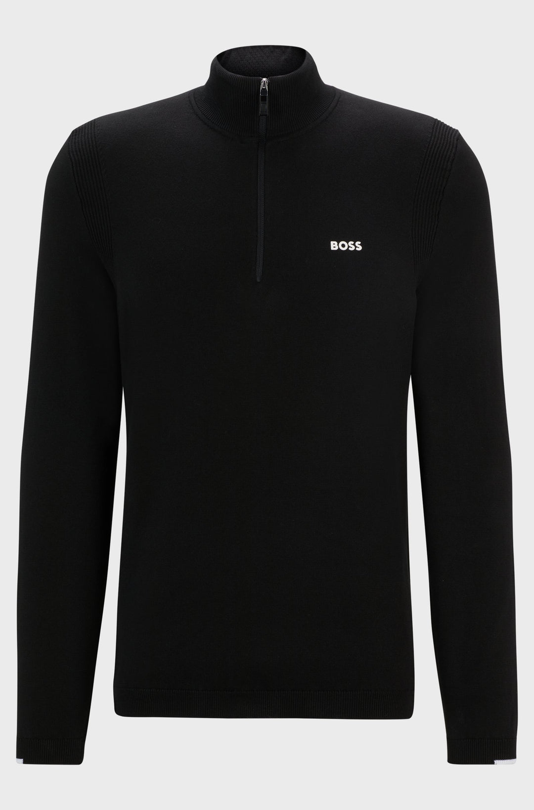 BOSS Sweaters Regular Fit in Cotton Mix - EVER-X_QZ 10252221 01-50498518- Concorde Fashion#color_black-001