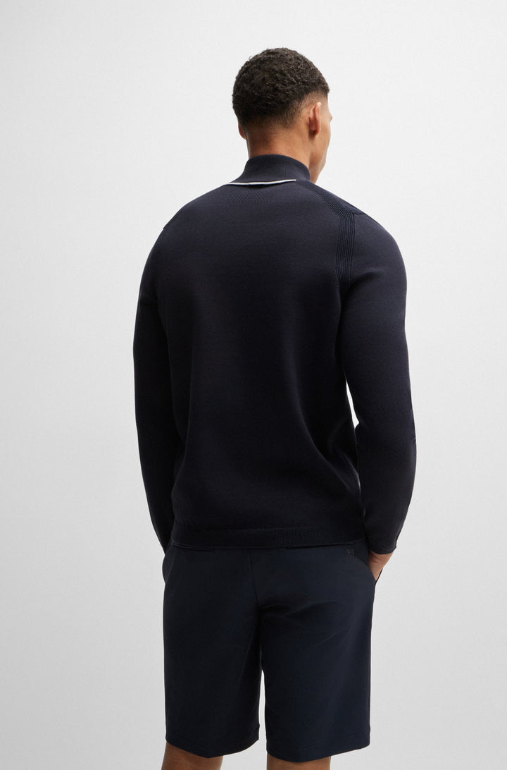 BOSS Sweaters Regular Fit in Cotton Mix - EVER-X_QZ 10252221 01-50498518- Concorde Fashion#color_navy-402