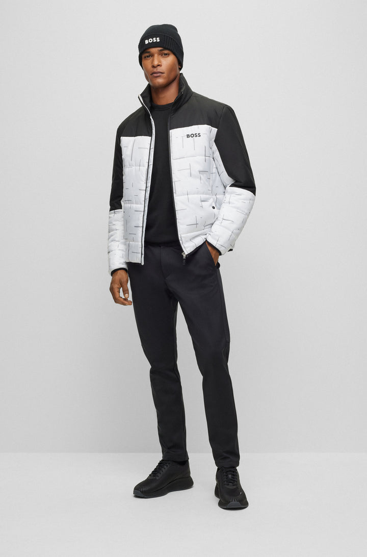 BOSS Sweaters Regular Fit in Cotton Mix - PERFORM-X_CN 10252223 01-50498519- Concorde Fashion#color_black-001