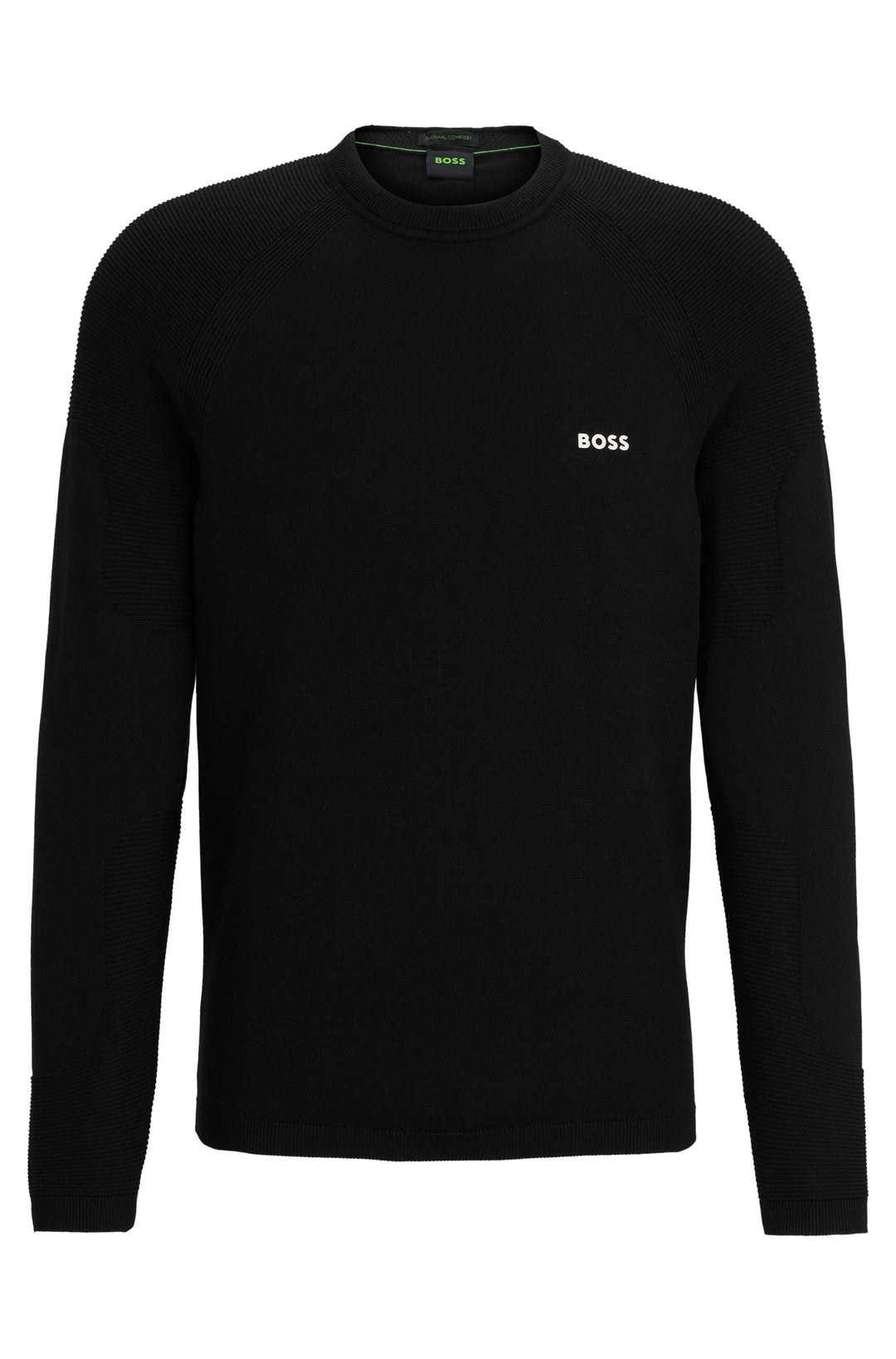 BOSS Sweaters Regular Fit in Cotton Mix - PERFORM-X_CN 10252223 01-50498519- Concorde Fashion#color_black-001