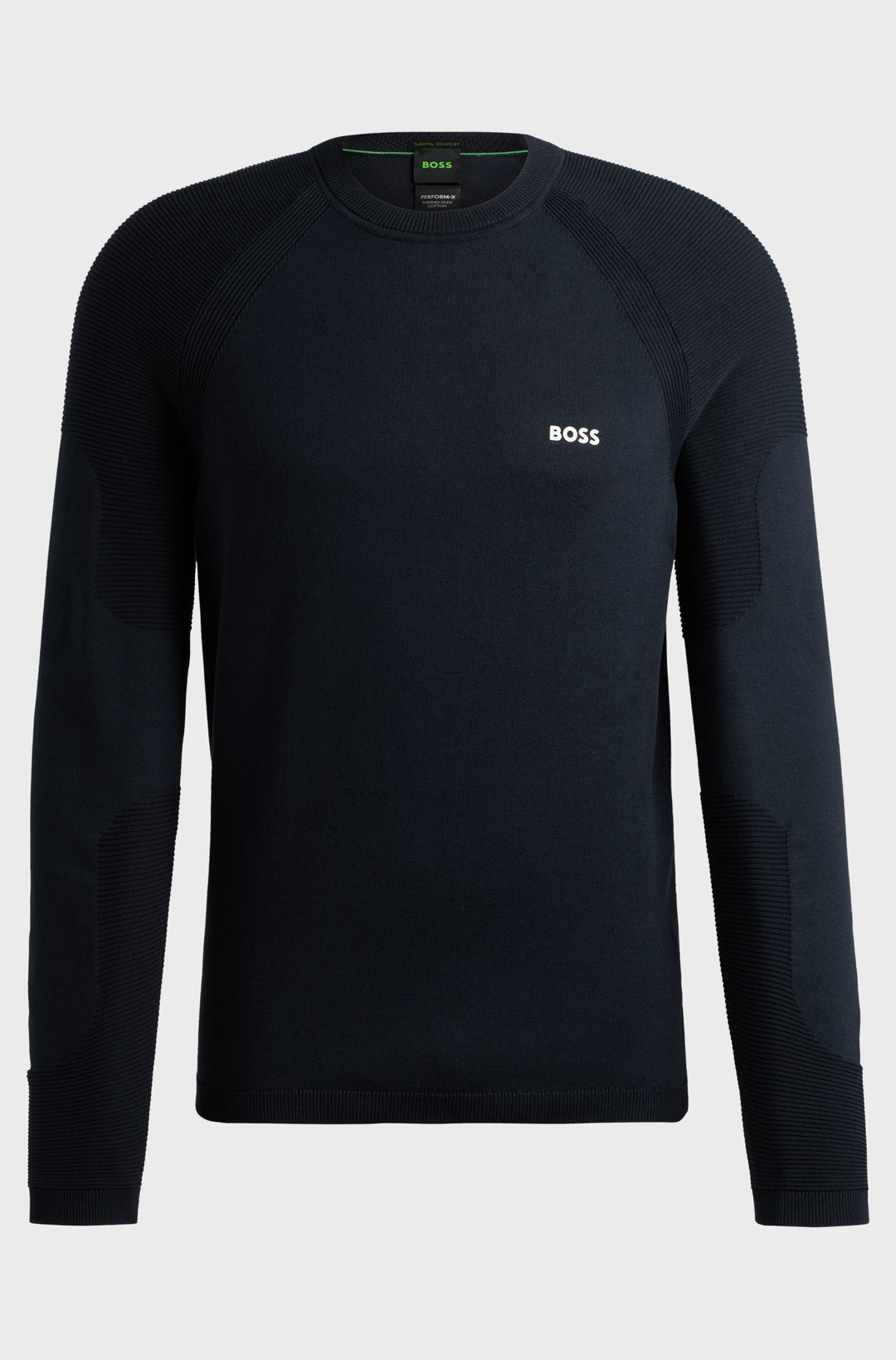 BOSS Sweaters Regular Fit in Cotton Mix - PERFORM-X_CN 10252223 01-50498519- Concorde Fashion#color_navy-402