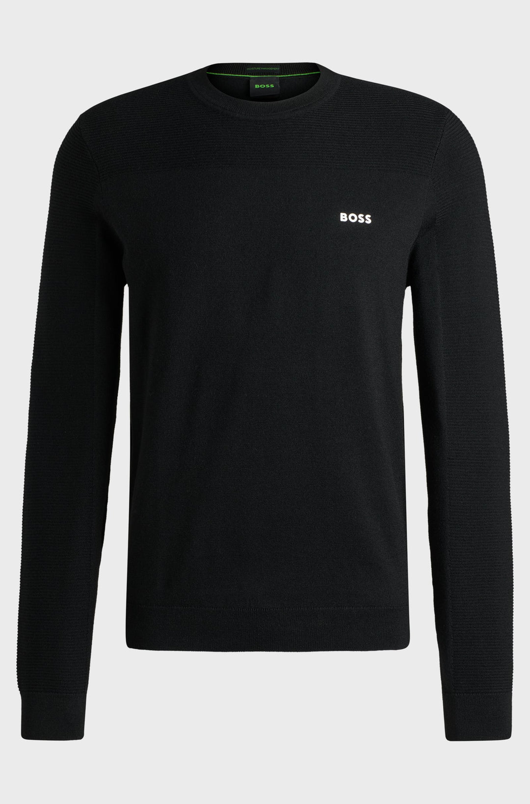 BOSS Sweaters Regular Fit in Polyester Mix - MOMENTUM-X_CN 10252232 01-50498559- Concorde Fashion#color_black-001