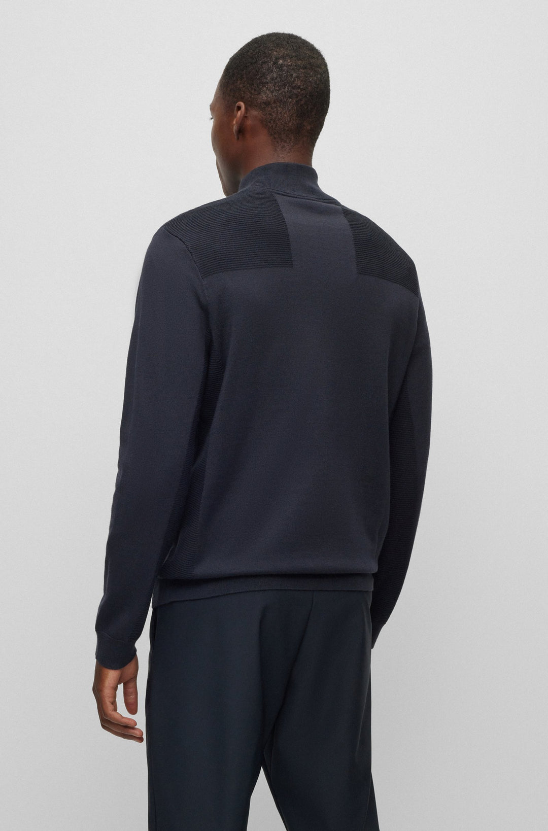 BOSS Regular Fit Sweaters in Wool Mix - MOMENTUM-X_QZ 10252233 01-50498560- Concorde Fashion#color_navy-402