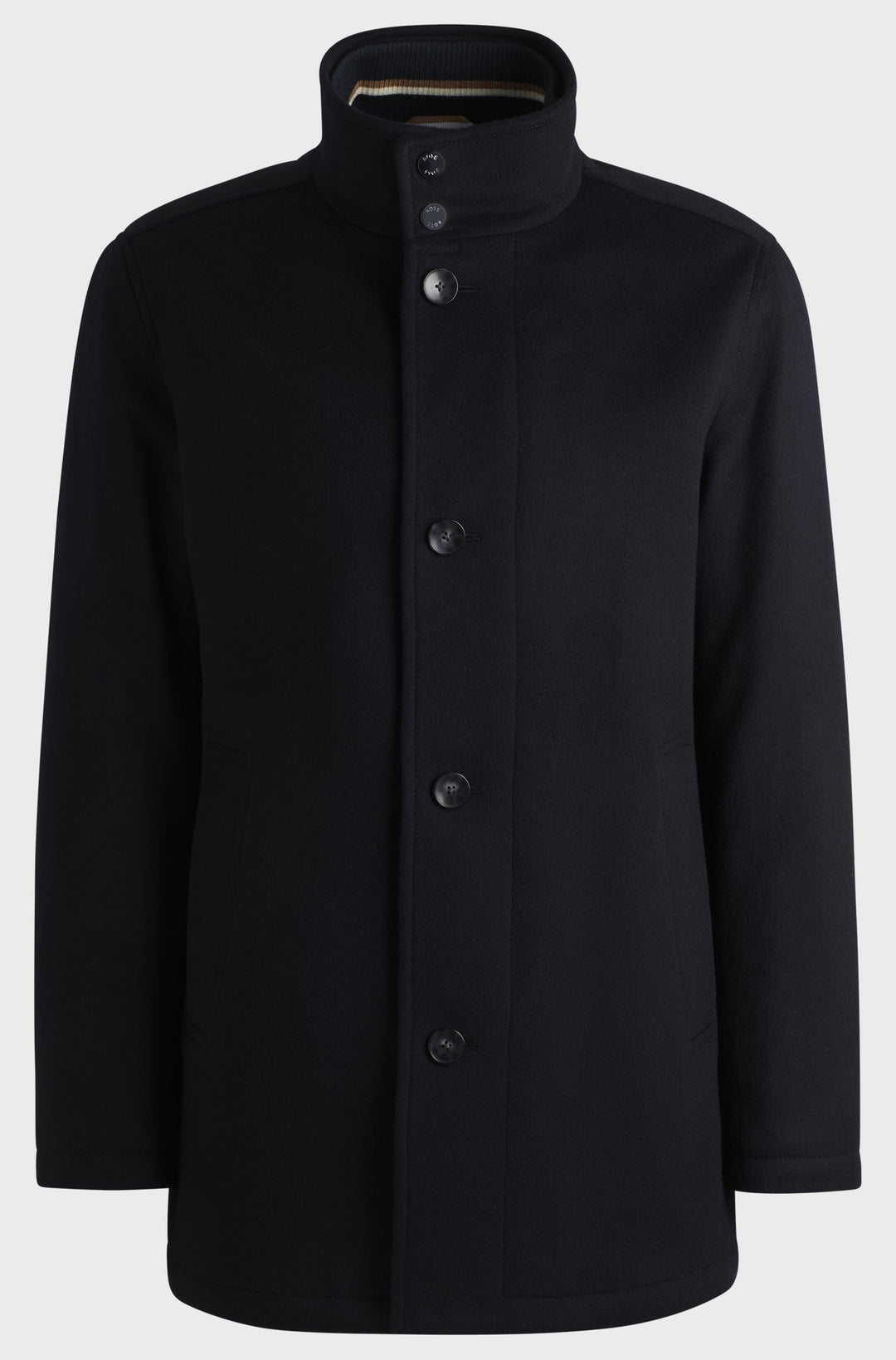 BOSS Coats Relaxed Fit in Wool Mix - H-COXTAN-234 10252595 02-50525750- Concorde Fashion#color_navy-404