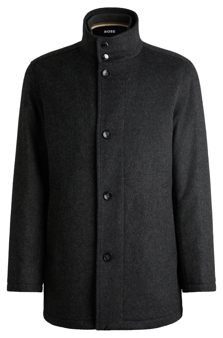 BOSS Coats Relaxed Fit in Wool Mix - H-COXTAN-234 10252595 02-50525750- Concorde Fashion#color_grey-030