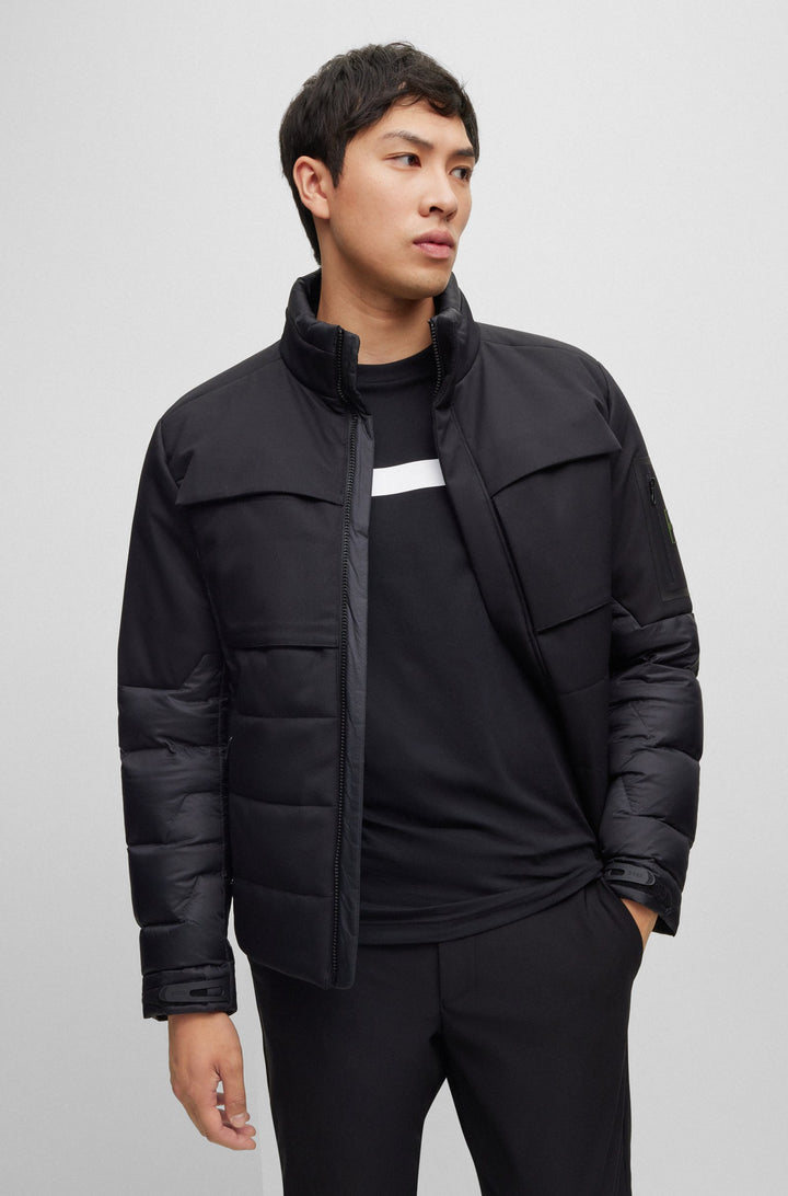 BOSS Regular Fit Casual Jackets in Nylon - J_LISK 10252642 01-50498918- Concorde Fashion#color_black-001