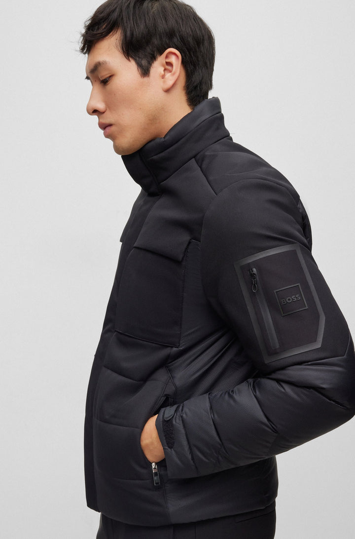 BOSS Regular Fit Casual Jackets in Nylon - J_LISK 10252642 01-50498918- Concorde Fashion#color_black-001