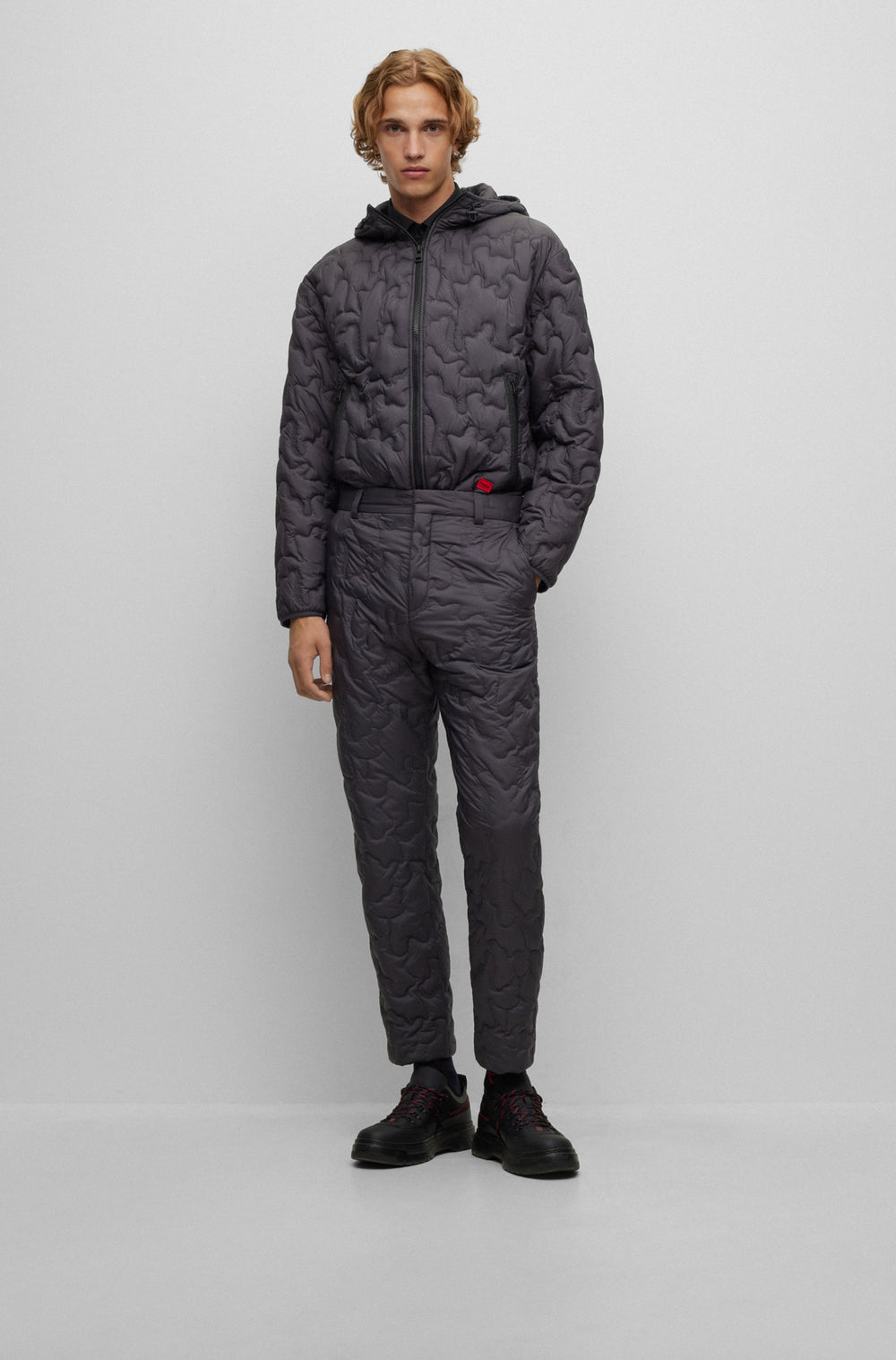 HUGO Regular Fit Casual Jackets in Polyester - BONO2341 10252645 01-50496405- Concorde Fashion#color_grey-023