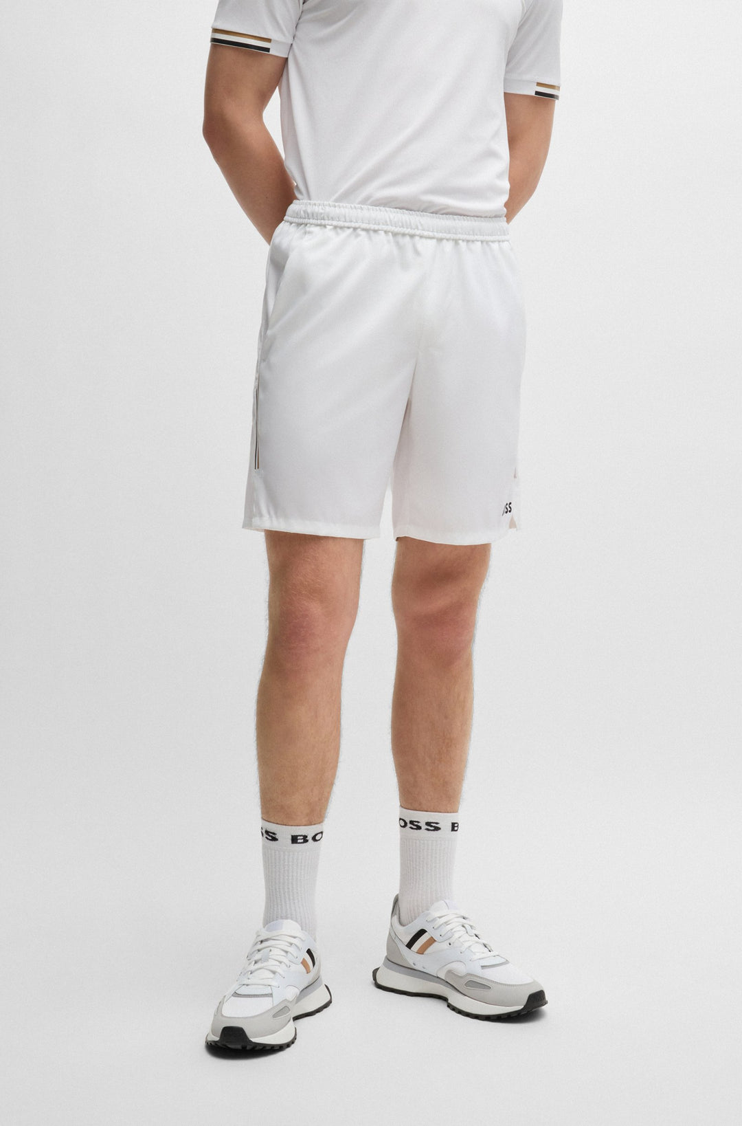 BOSS Shorts  in Polyester - S_SET 2 10252844 01-50521655- Concorde Fashion#color_white-101