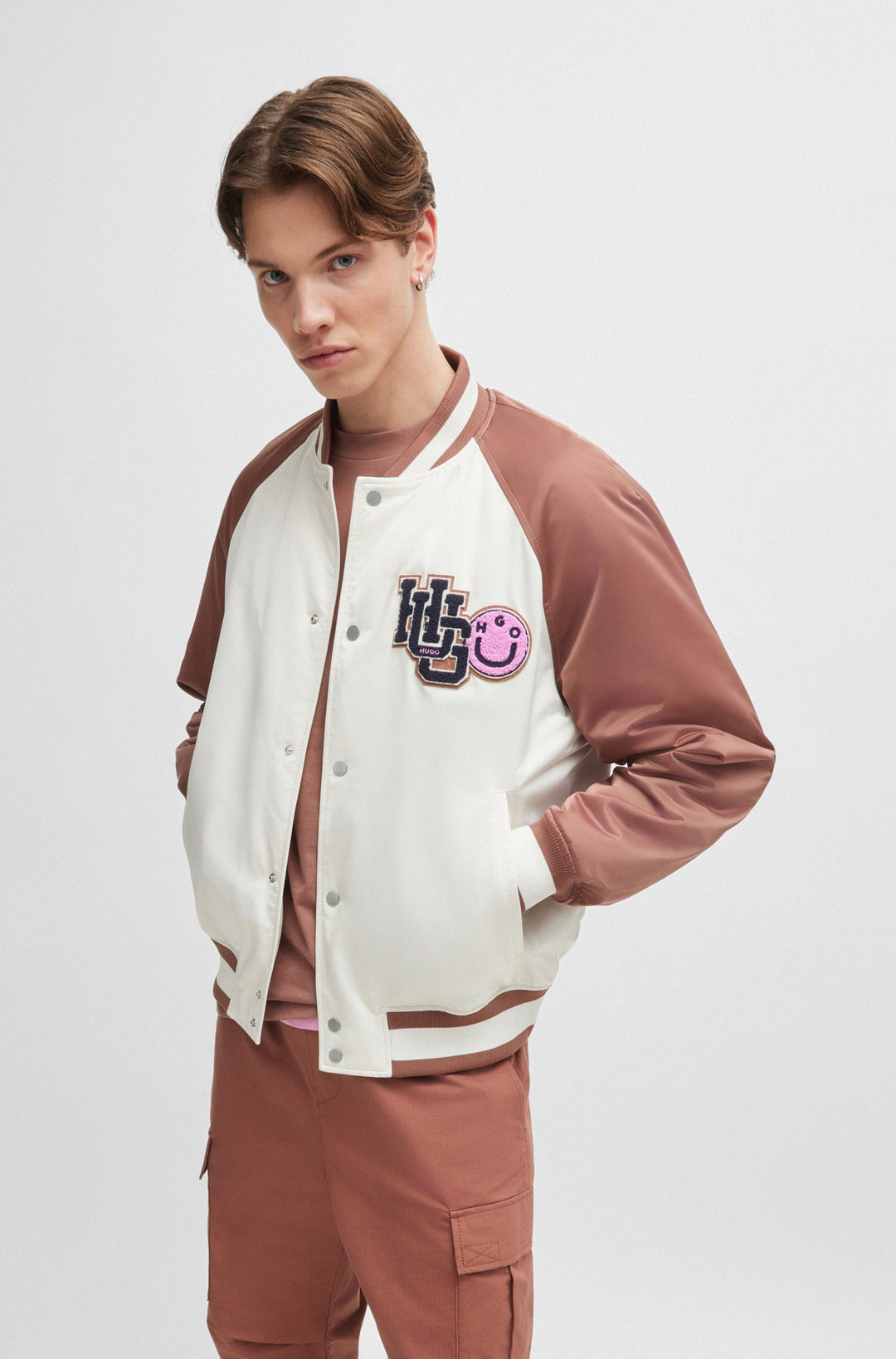 HUGO Casual Jackets Regular Fit in Polyester - BUCKLEY2431 10253066 01-50517762- Concorde Fashion#color_white-121