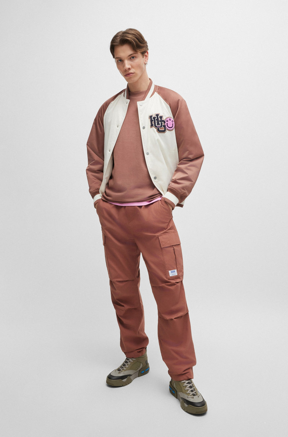 HUGO Casual Jackets Regular Fit in Polyester - BUCKLEY2431 10253066 01-50517762- Concorde Fashion#color_white-121