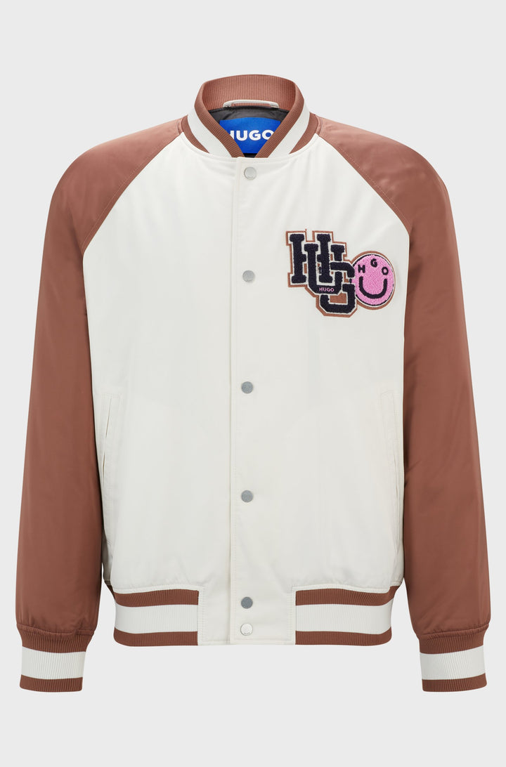 HUGO Casual Jackets Regular Fit in Polyester - BUCKLEY2431 10253066 01-50517762- Concorde Fashion#color_white-121