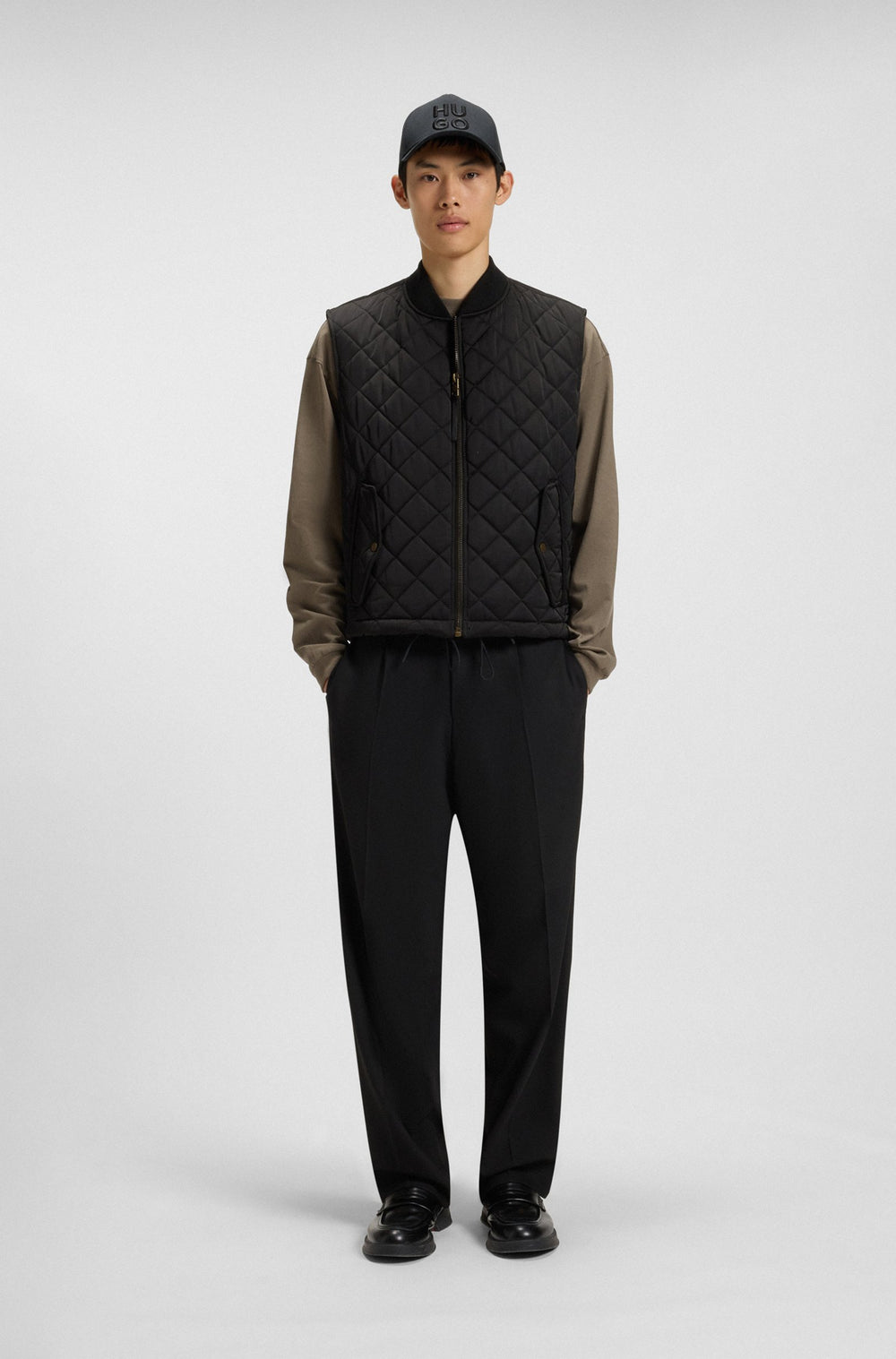 HUGO Vests Regular Fit - BICOLINO2541 50546232- Concorde Fashion#color_black-001