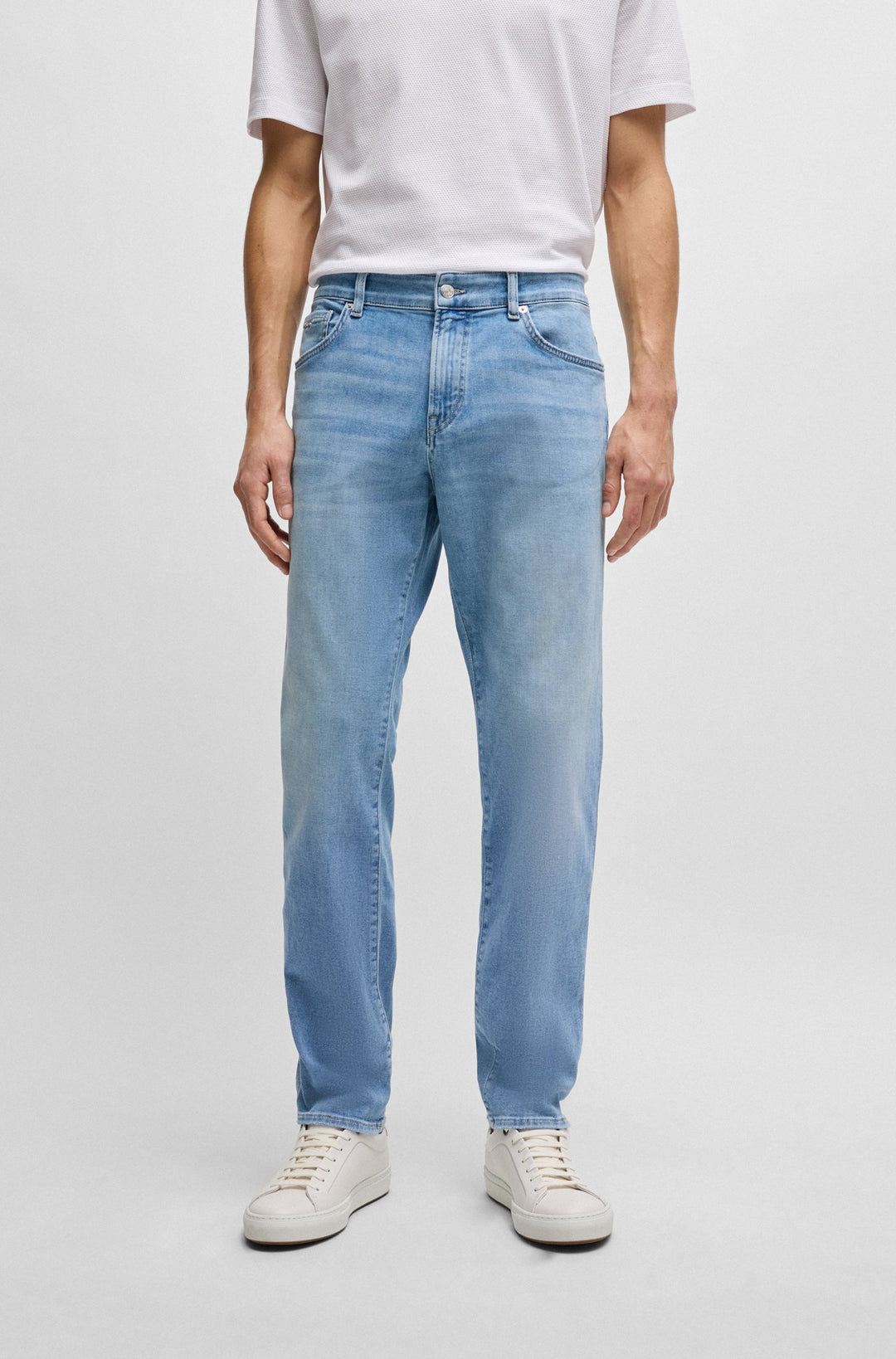 BOSS Regular Fit Jeans in Cotton Mix - RE.MAINE 10253207 01-50513634- Concorde Fashion#color_blue-453