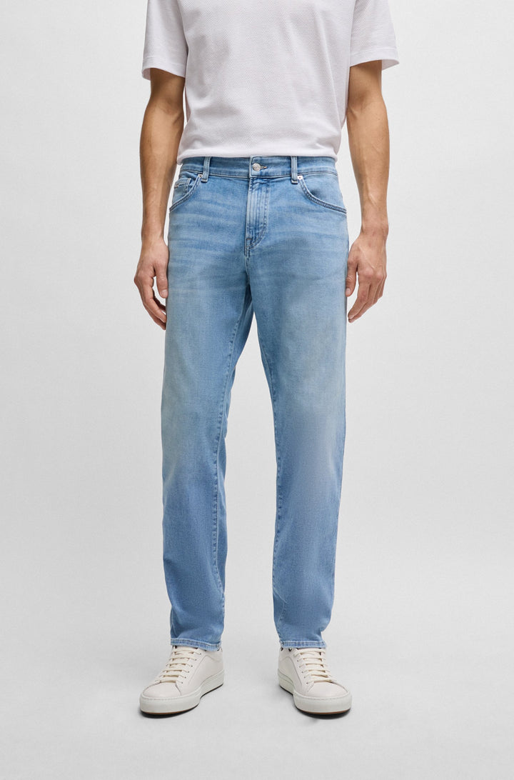 BOSS Regular Fit Jeans in Cotton Mix - RE.MAINE 10253207 01-50513634- Concorde Fashion#color_blue-453