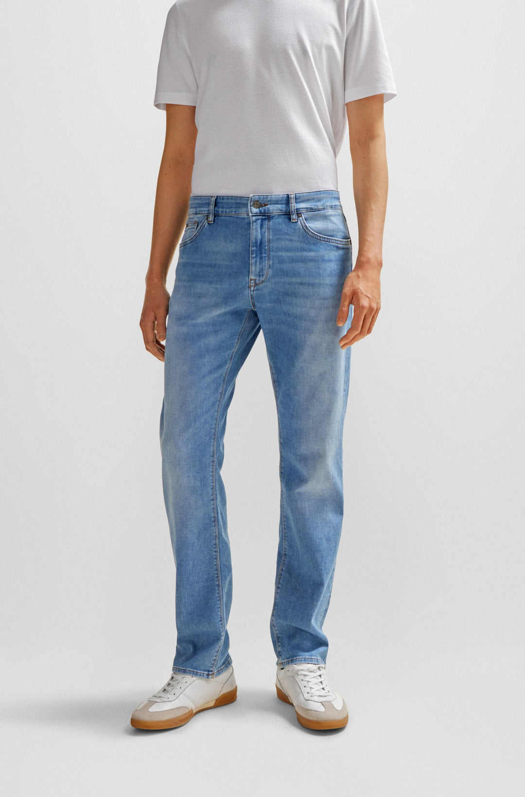 BOSS Regular Fit Jeans in Cotton Mix - MAINE3 10253207 02-50508097- Concorde Fashion#color_blue-425