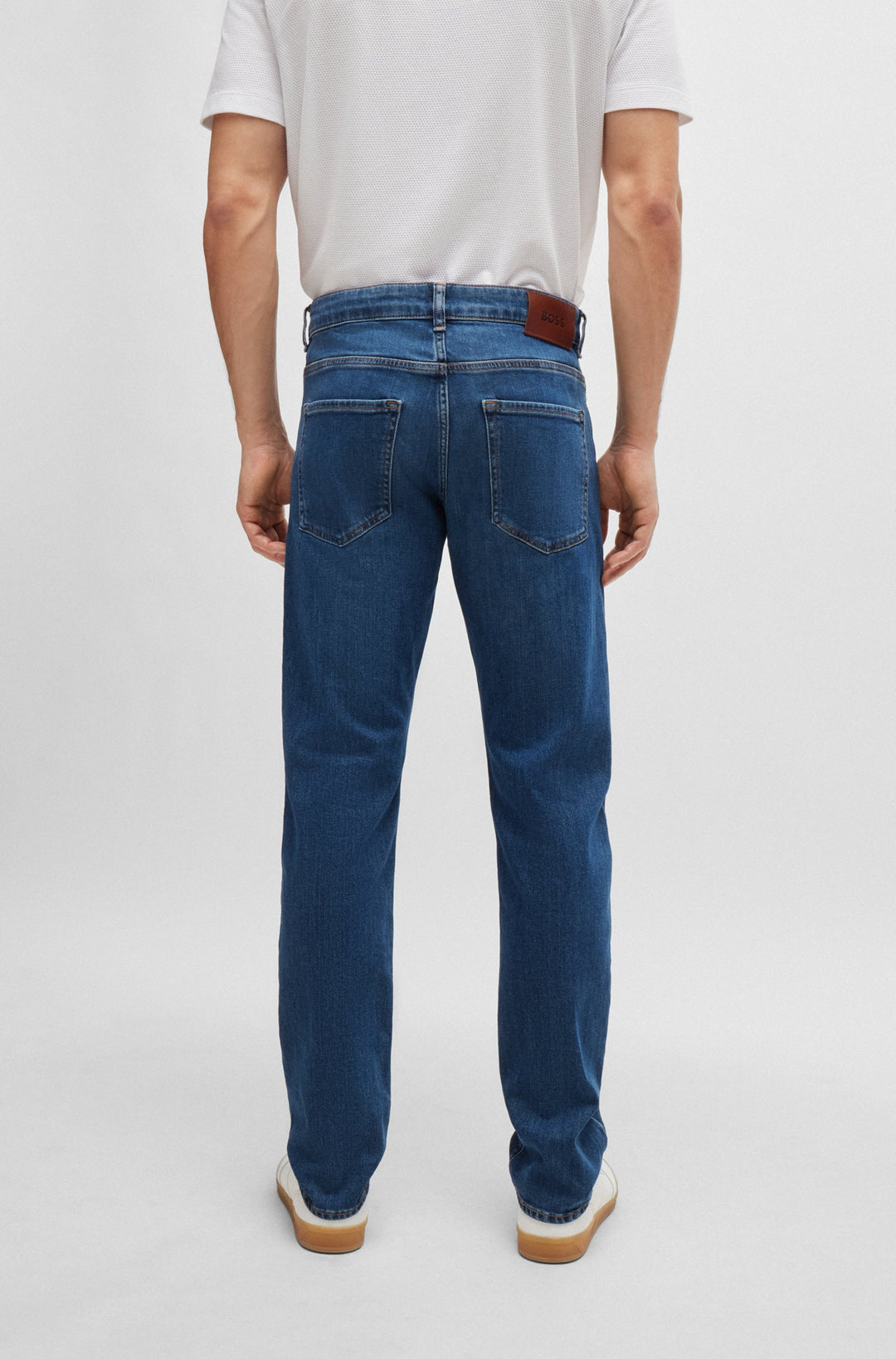 BOSS Slim Fit Jeans in Cotton Mix - DELAWARE3-1 10253220 01-50513622- Concorde Fashion#color_blue-437