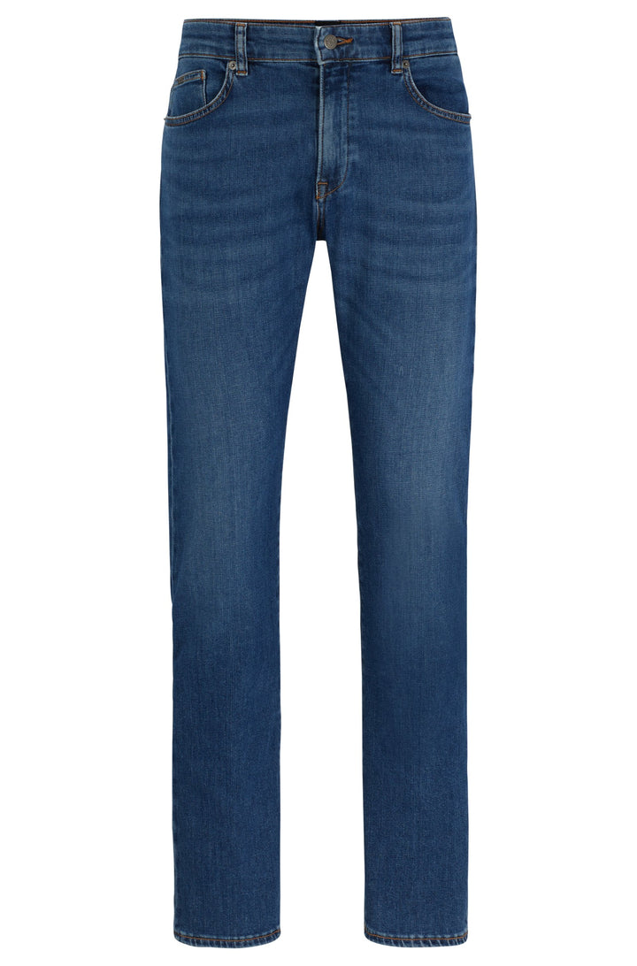 BOSS Slim Fit Jeans in Cotton Mix - DELAWARE3-1 10253220 01-50513622- Concorde Fashion#color_blue-437
