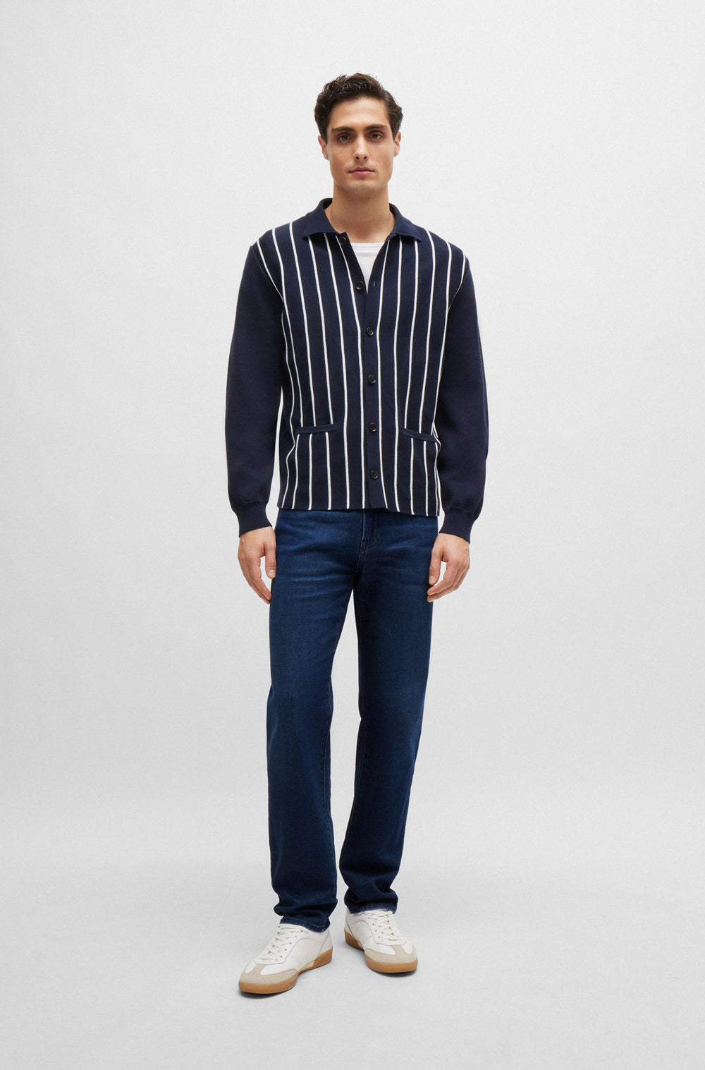 BOSS Regular Fit Jeans in Cotton Mix - RE.MAINE 10253220 01-50513642- Concorde Fashion#color_blue-429