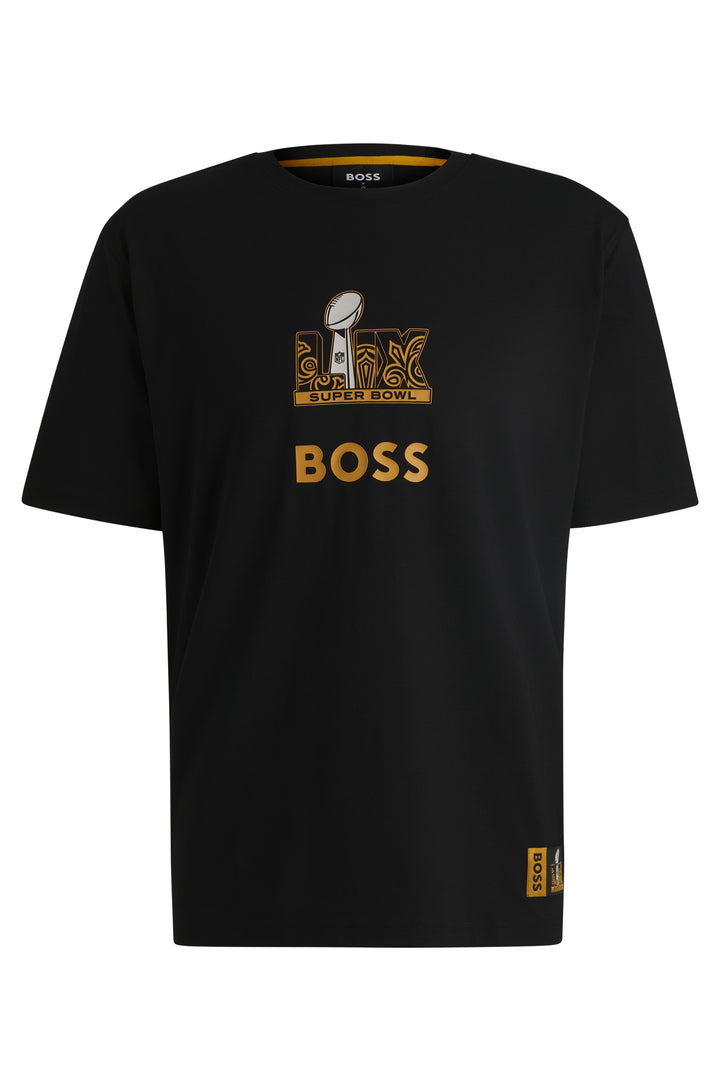 BOSS T-Shirts Regular Fit in Cotton Mix - TUNSIL_NFL 10253358 01-50535096- Concorde Fashion#color_black-001
