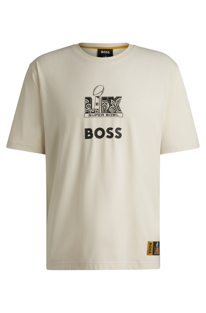 BOSS T-Shirts Regular Fit in Cotton Mix - TUNSIL_NFL 10253358 01-50535096- Concorde Fashion#color_white-160